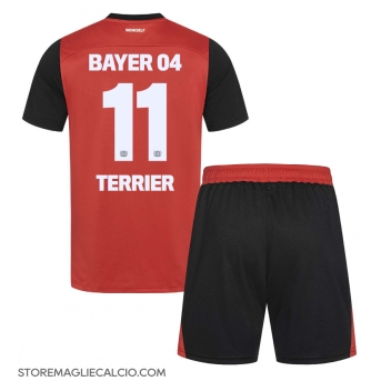 Bayer Leverkusen Martin Terrier #11 Maglia Gara Casa Repliche 2024-25 Bambino Maniche Corte